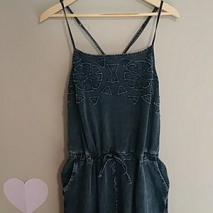 Oneill Chambray Jumpsuit Large